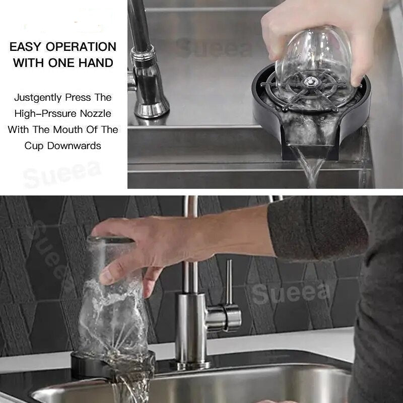 Faucet Glass Rinser for Kitchen Sink