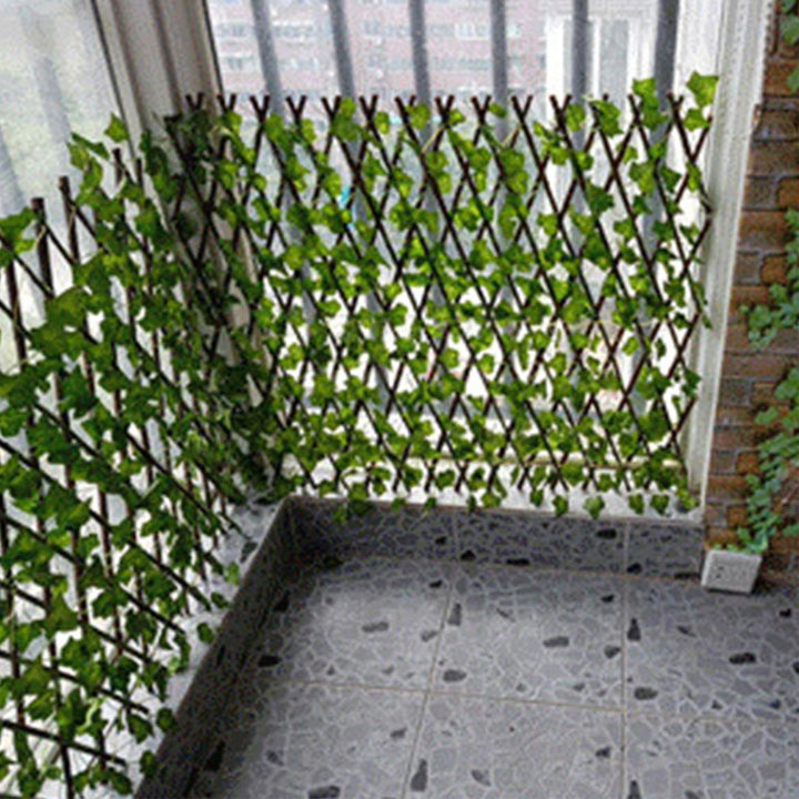 Artificial Retractable Garden Fence Wood Vines
