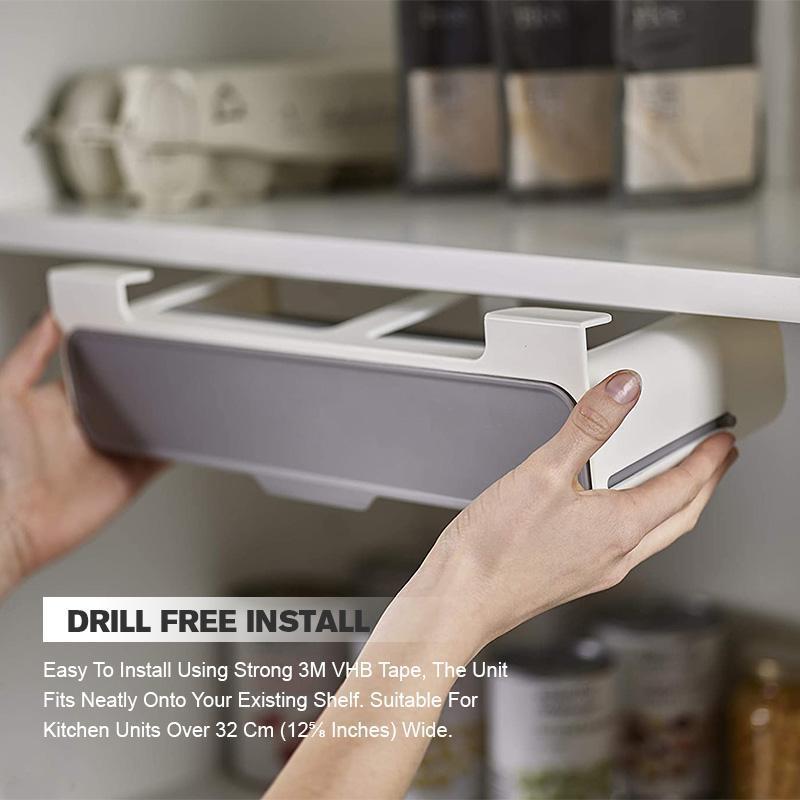 Kitchen Spice Rack Self-adhesive Wall-mounted