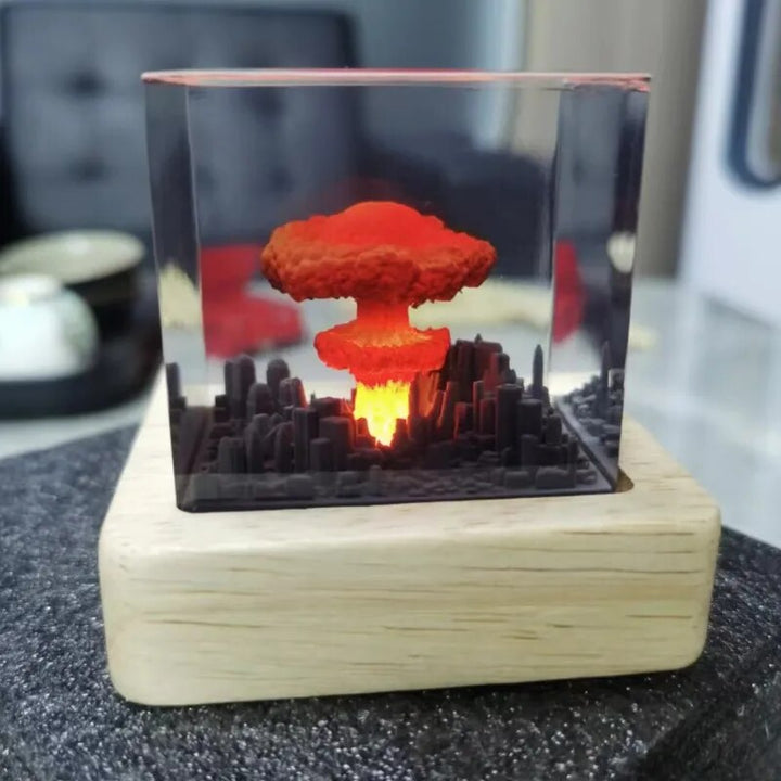 Handmade Original Atomic Bomb Resin Lava Lamp