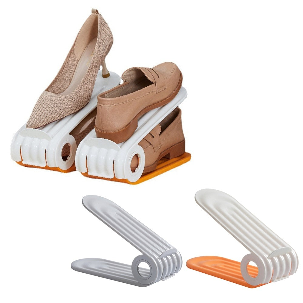 Plastic Shoe Rack Modern Adjustable Integrated