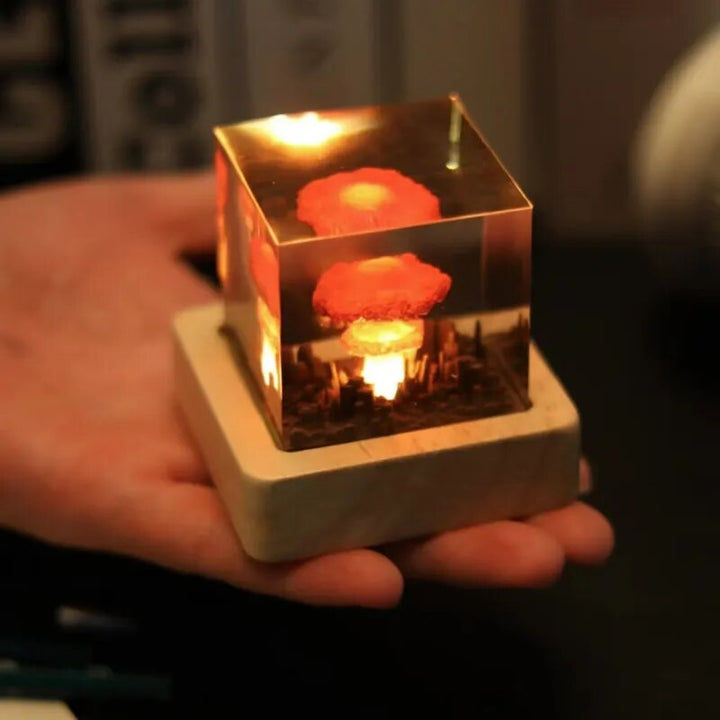Handmade Original Atomic Bomb Resin Lava Lamp